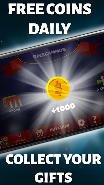 Backgammon Offline МОД/Взлом [Меню, Бесконечные монеты и Открытые уровни] Screenshot 4