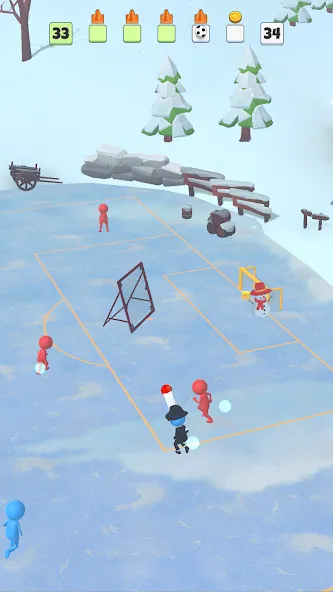 Super Goal: Fun Soccer Game (Супер Гол) МОД/Взлом [Деньги, Монеты и Меню MOD] Screenshot 3