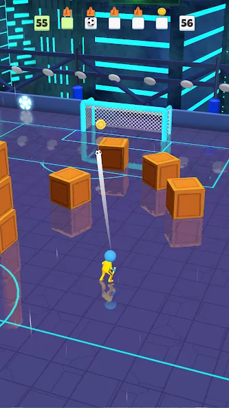 Super Goal: Fun Soccer Game (Супер Гол) МОД/Взлом [Деньги, Монеты и Меню MOD] Screenshot 5