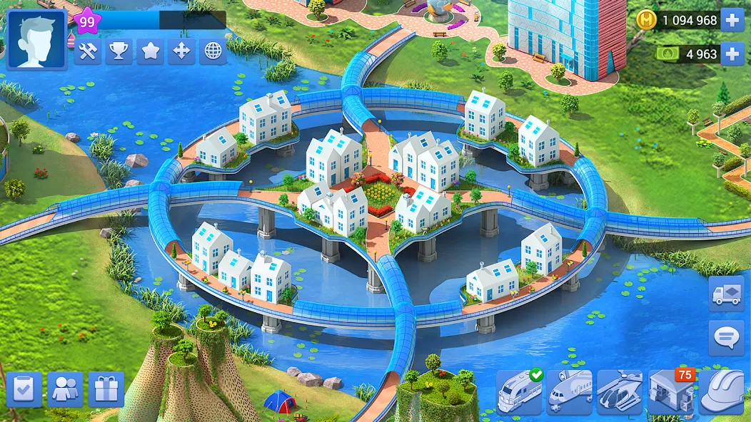 Megapolis: City Building Sim (Мегаполис) МОД/Взлом [Деньги, Монеты и Меню MOD] Screenshot 3
