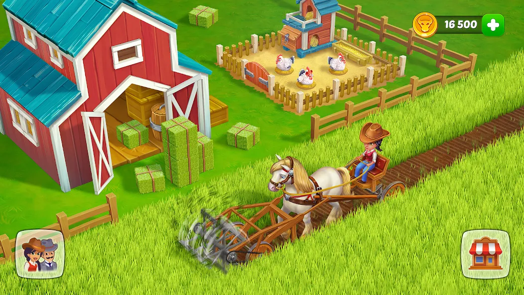Wild West: Farm Town Build (Уайлд Вест) МОД/Взлом [Меню, Бесконечные монеты и Открытые уровни] Screenshot 3