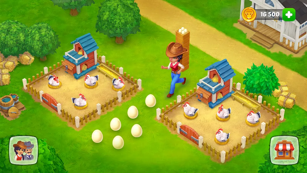 Wild West: Farm Town Build (Уайлд Вест) МОД/Взлом [Меню, Бесконечные монеты и Открытые уровни] Screenshot 4