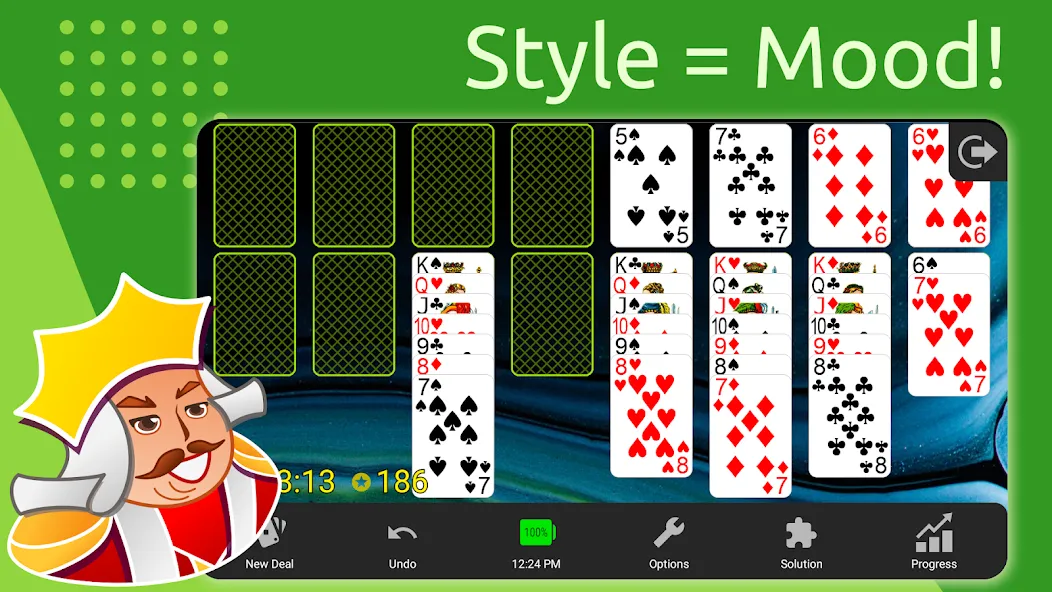 FreeCell МОД/Взлом [Много монет, Открытые уровни и Мега MOD] Screenshot 5