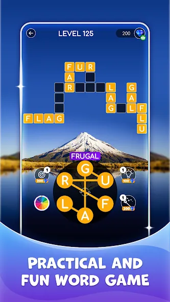 Calming Crosswords Word Puzzle МОД/Взлом [Все открыто, Дополнительные деньги и Меню MOD] Screenshot 4