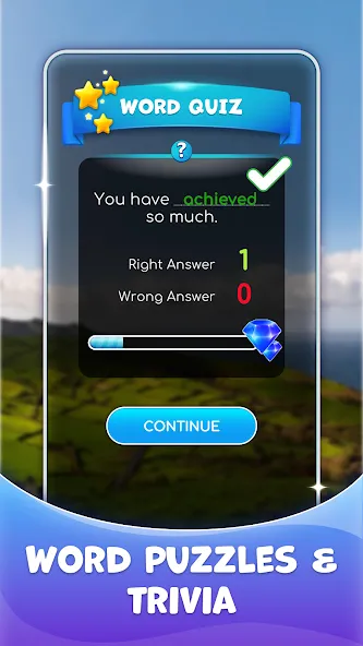 Calming Crosswords Word Puzzle МОД/Взлом [Все открыто, Дополнительные деньги и Меню MOD] Screenshot 5