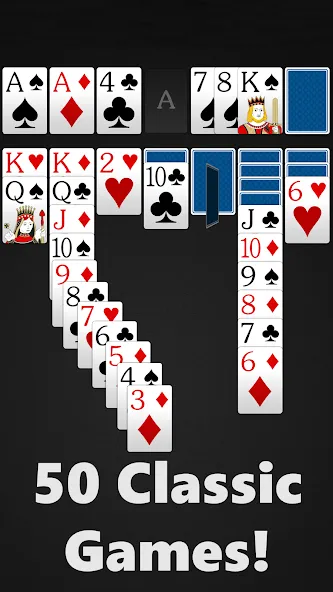 Solitaire - Classic Card Games (Солитер) МОД/Взлом [Много монет, Открытые уровни и Мега MOD] Screenshot 3