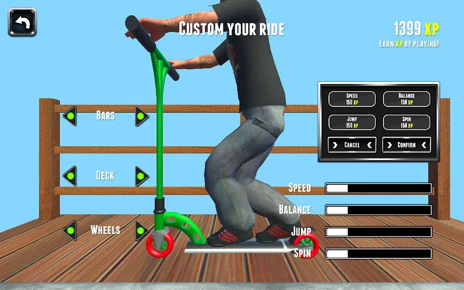 Scooter X (Скутер Икс) МОД/Взлом [Меню, Бесконечные монеты и Открытые уровни] Screenshot 4