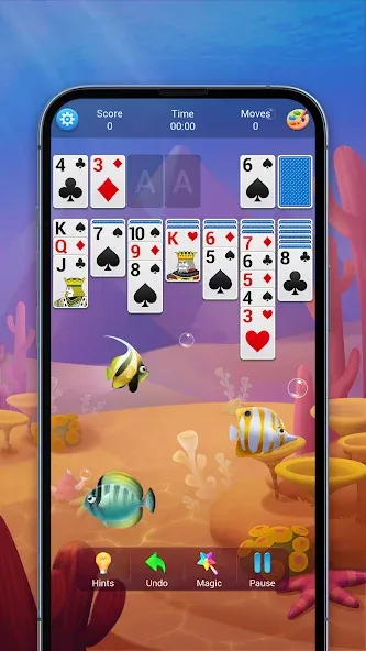 Solitaire, Klondike Card Games МОД/Взлом [Все открыто, Дополнительные деньги и Меню MOD] Screenshot 2