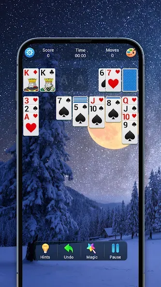 Solitaire, Klondike Card Games МОД/Взлом [Все открыто, Дополнительные деньги и Меню MOD] Screenshot 3