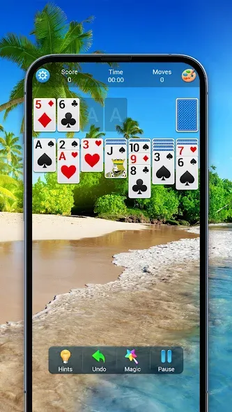 Solitaire, Klondike Card Games МОД/Взлом [Все открыто, Дополнительные деньги и Меню MOD] Screenshot 4