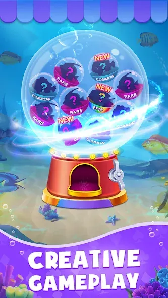 Solitaire: Fish Master (Солитер) МОД/Взлом [Много монет, Открытые уровни и Мега MOD] Screenshot 4