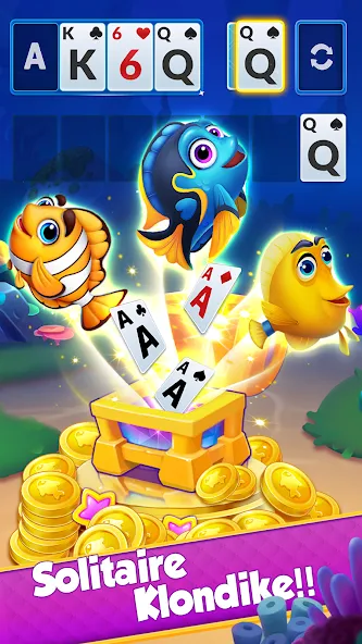 Solitaire - Klondike Card Game (Солитер) МОД/Взлом [Много денег, Монет и Все открыто] Screenshot 1
