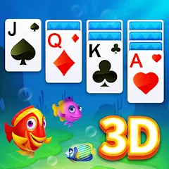 Скачать Solitaire 3D Fish взлом на много денег и без рекламы на андроид