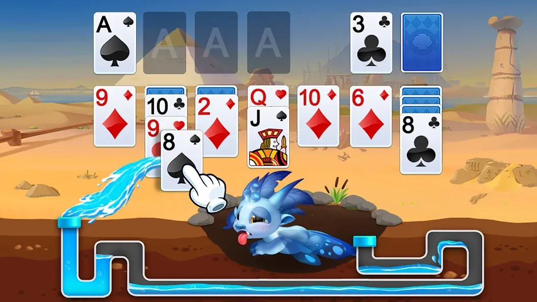 Solitaire Dragons МОД/Взлом [Много денег, Монет и Все открыто] Screenshot 1