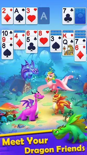 Solitaire Dragons МОД/Взлом [Много денег, Монет и Все открыто] Screenshot 4