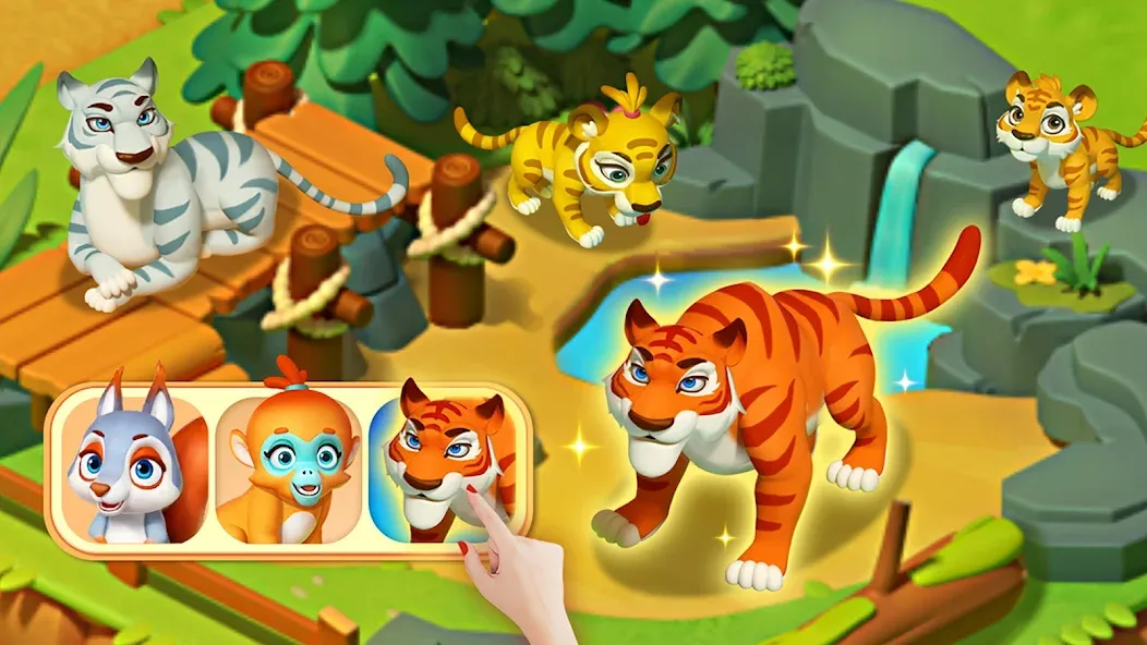 Solitaire - Wild Park МОД/Взлом [Меню, Бесконечные монеты и Открытые уровни] Screenshot 3