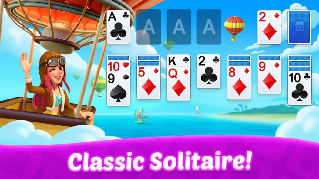 Solitaire: Card Games МОД/Взлом [Бесконечные деньги, Монеты и Мега MOD] Screenshot 2