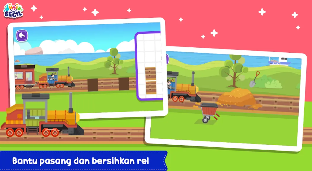 Kereta Api Dunia Secil (Керета Апи Дуниа Сесил) МОД/Взлом [Много монет, Открытые уровни и Мега MOD] Screenshot 3