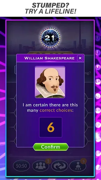 Official Millionaire Game МОД/Взлом [Все открыто, Дополнительные деньги и Меню MOD] Screenshot 2