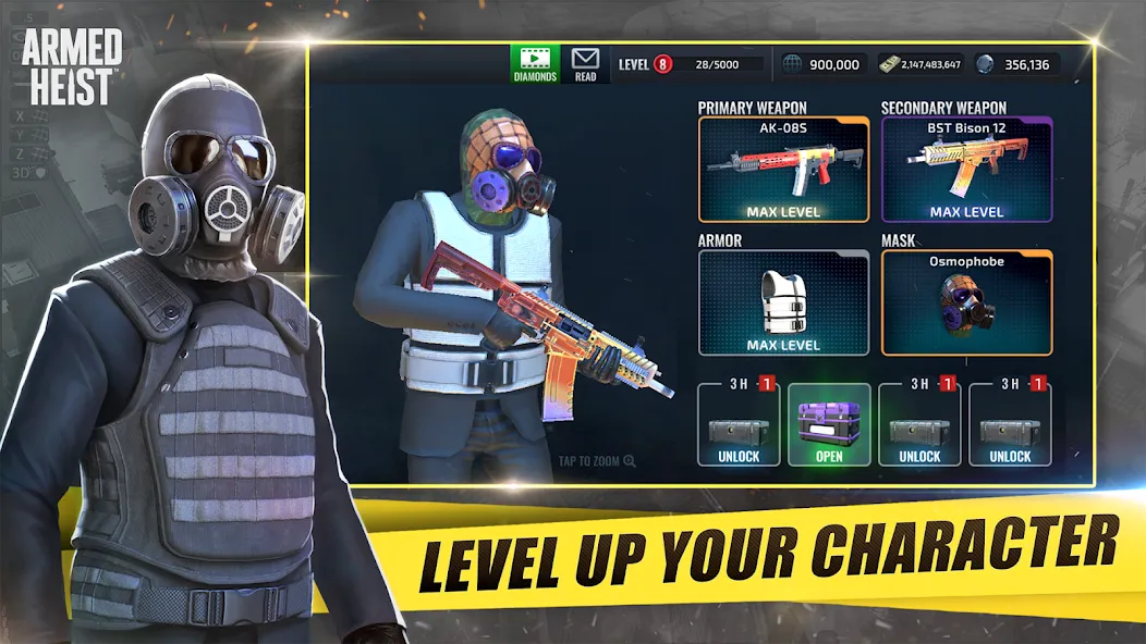 Armed Heist: Shooting gun game (Армед Хейст) МОД/Взлом [Бесконечные деньги, Монеты и Мега MOD] Screenshot 5