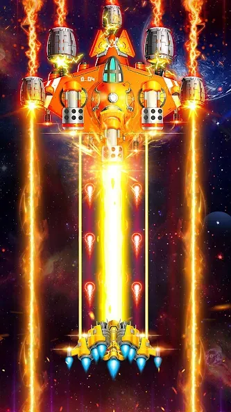 Space Shooter: Galaxy Attack (Спейс шутер) МОД/Взлом [Деньги, Монеты и Меню MOD] Screenshot 1