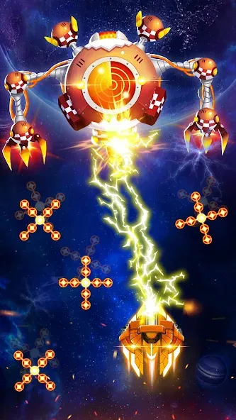 Space Shooter: Galaxy Attack (Спейс шутер) МОД/Взлом [Деньги, Монеты и Меню MOD] Screenshot 2