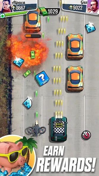 Fastlane: Road to Revenge (Фастлейн) МОД/Взлом [Деньги, Монеты и Меню MOD] Screenshot 2