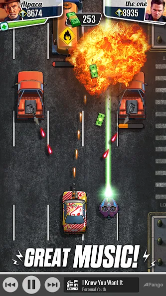 Fastlane: Road to Revenge (Фастлейн) МОД/Взлом [Деньги, Монеты и Меню MOD] Screenshot 5