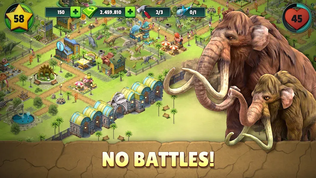 Jurassic Dinosaur: Dino Game (Динозавры юрского периода) МОД/Взлом [Деньги, Монеты и Меню MOD] Screenshot 1