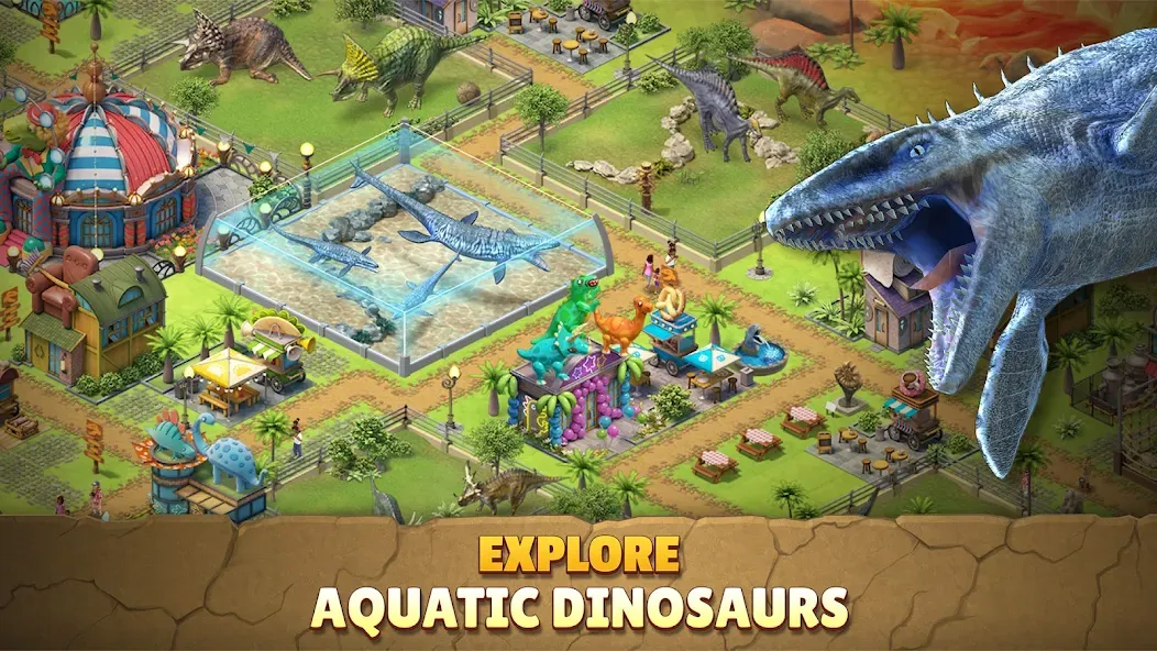 Jurassic Dinosaur: Dino Game (Динозавры юрского периода) МОД/Взлом [Деньги, Монеты и Меню MOD] Screenshot 3