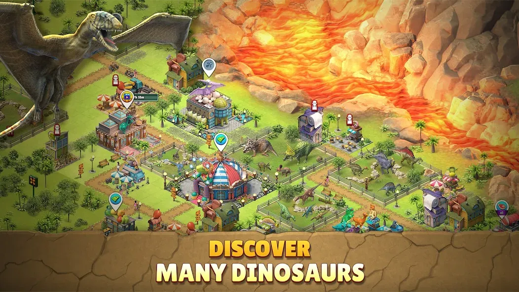 Jurassic Dinosaur: Dino Game (Динозавры юрского периода) МОД/Взлом [Деньги, Монеты и Меню MOD] Screenshot 4