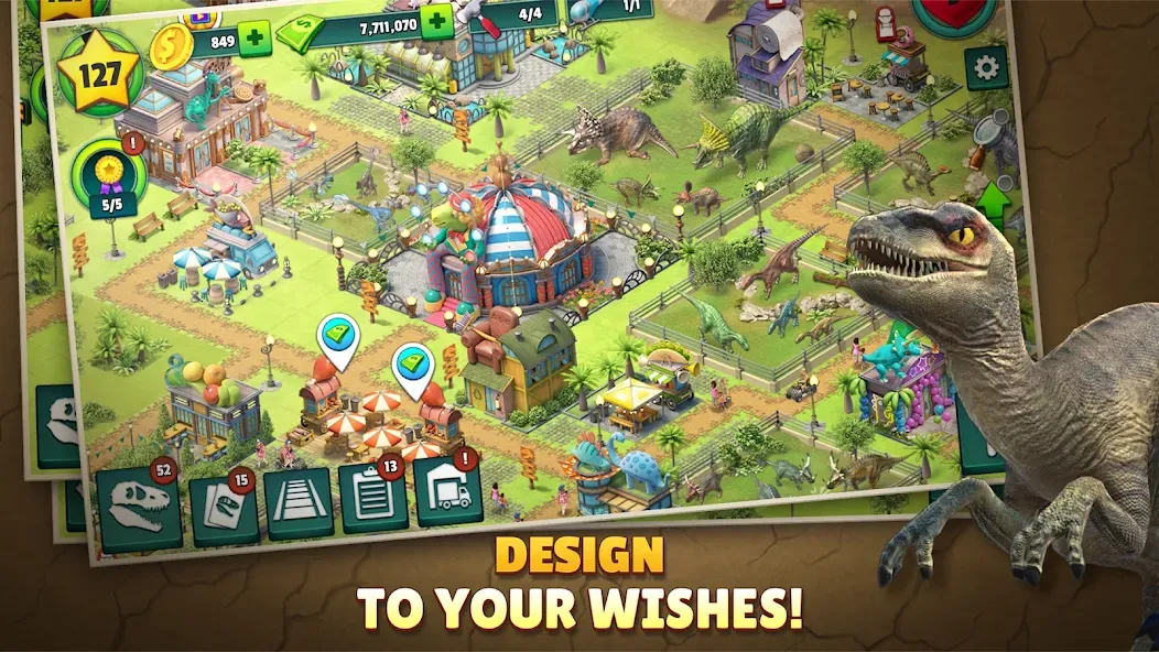 Jurassic Dinosaur: Dino Game (Динозавры юрского периода) МОД/Взлом [Деньги, Монеты и Меню MOD] Screenshot 5