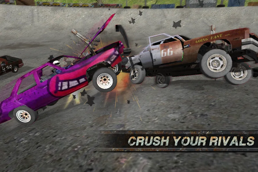 Demolition Derby: Crash Racing (Демолиция Дерби) МОД/Взлом [Бесконечные деньги, Монеты и Мега MOD] Screenshot 3