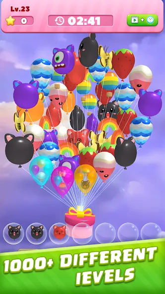 Bubble Burst：Match 3D МОД/Взлом [Много монет, Открытые уровни и Мега MOD] Screenshot 1