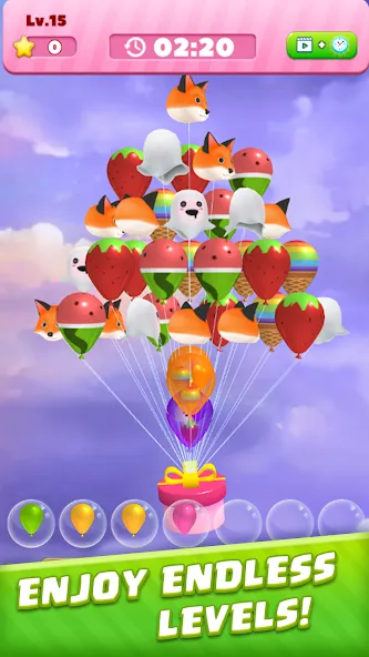 Bubble Burst：Match 3D МОД/Взлом [Много монет, Открытые уровни и Мега MOD] Screenshot 2