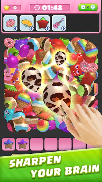 Bubble Burst：Match 3D МОД/Взлом [Много монет, Открытые уровни и Мега MOD] Screenshot 3