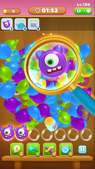 Match Triple Balloon (Матч Тройной Шарик) МОД/Взлом [Все открыто, Дополнительные деньги и Меню MOD] Screenshot 3