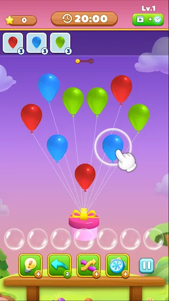 Match Triple Balloon (Матч Тройной Шарик) МОД/Взлом [Все открыто, Дополнительные деньги и Меню MOD] Screenshot 4