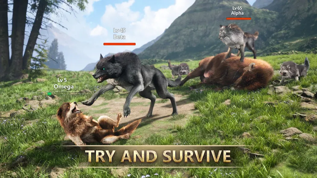 Wolf Game: Wild Animal Wars (Вулф Гейм) МОД/Взлом [Бесконечные деньги, Монеты и Мега MOD] Screenshot 1