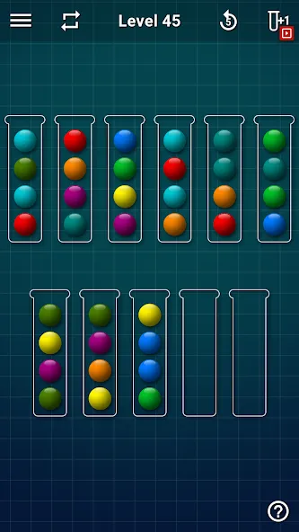 Ball Sort Puzzle - Color Games (Балл Сорт Пазл) МОД/Взлом [Все открыто, Дополнительные деньги и Меню MOD] Screenshot 2