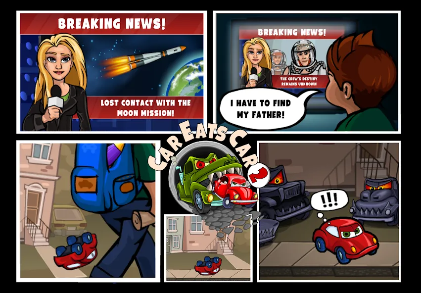 Car Eats Car 2 - Racing Game (Кар Еатс Кар 2) МОД/Взлом [Меню, Бесконечные монеты и Открытые уровни] Screenshot 4