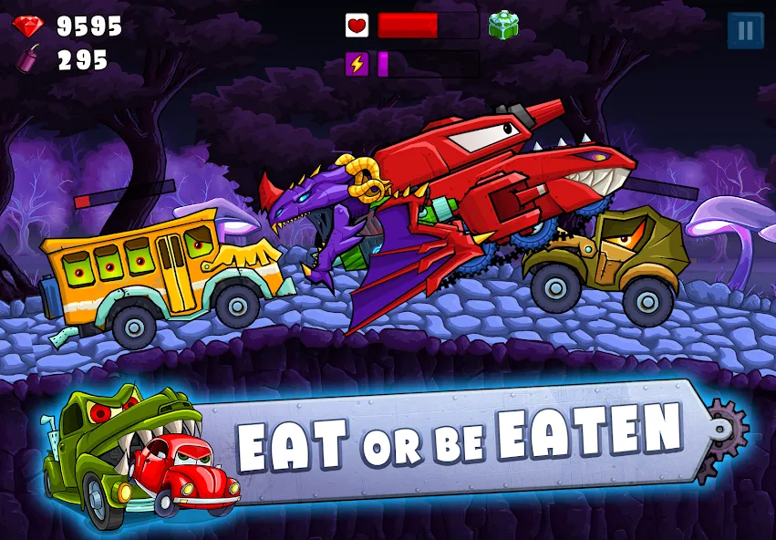 Car Eats Car 2 - Racing Game (Кар Еатс Кар 2) МОД/Взлом [Меню, Бесконечные монеты и Открытые уровни] Screenshot 5