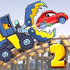 Скачать Взломанная Car Eats Car 2 - Racing Game на Андроид (Много денег)