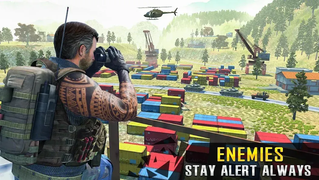 Commando War Army Game Offline МОД/Взлом [Много монет, Открытые уровни и Мега MOD] Screenshot 2