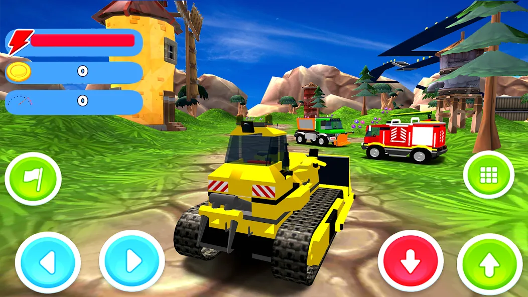 Toy Truck Drive МОД/Взлом [Все открыто, Дополнительные деньги и Меню MOD] Screenshot 1