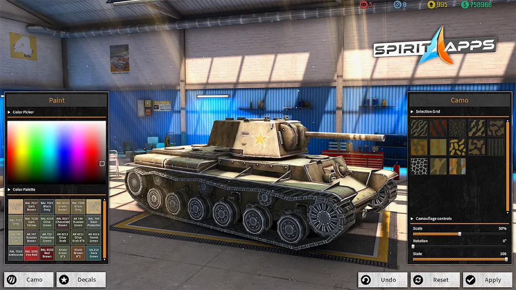 World Tanks War: Offline Games (Танковые военные машины Блиц) МОД/Взлом [Много денег, Монет и Все открыто] Screenshot 4