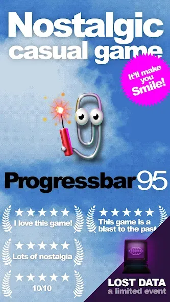 Progressbar95 - nostalgic game (Прогрессбар95) МОД/Взлом [Много монет, Открытые уровни и Мега MOD] Screenshot 1