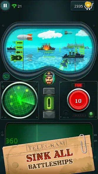 You Sunk - Submarine Attack МОД/Взлом [Бесконечные деньги, Монеты и Мега MOD] Screenshot 1