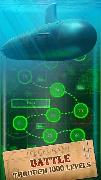 You Sunk - Submarine Attack МОД/Взлом [Бесконечные деньги, Монеты и Мега MOD] Screenshot 5