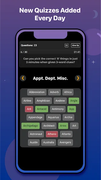 Sporcle (Споркл) МОД/Взлом [Меню, Бесконечные монеты и Открытые уровни] Screenshot 2